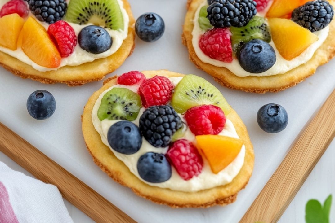 Easter Egg Fruit Pizzas |