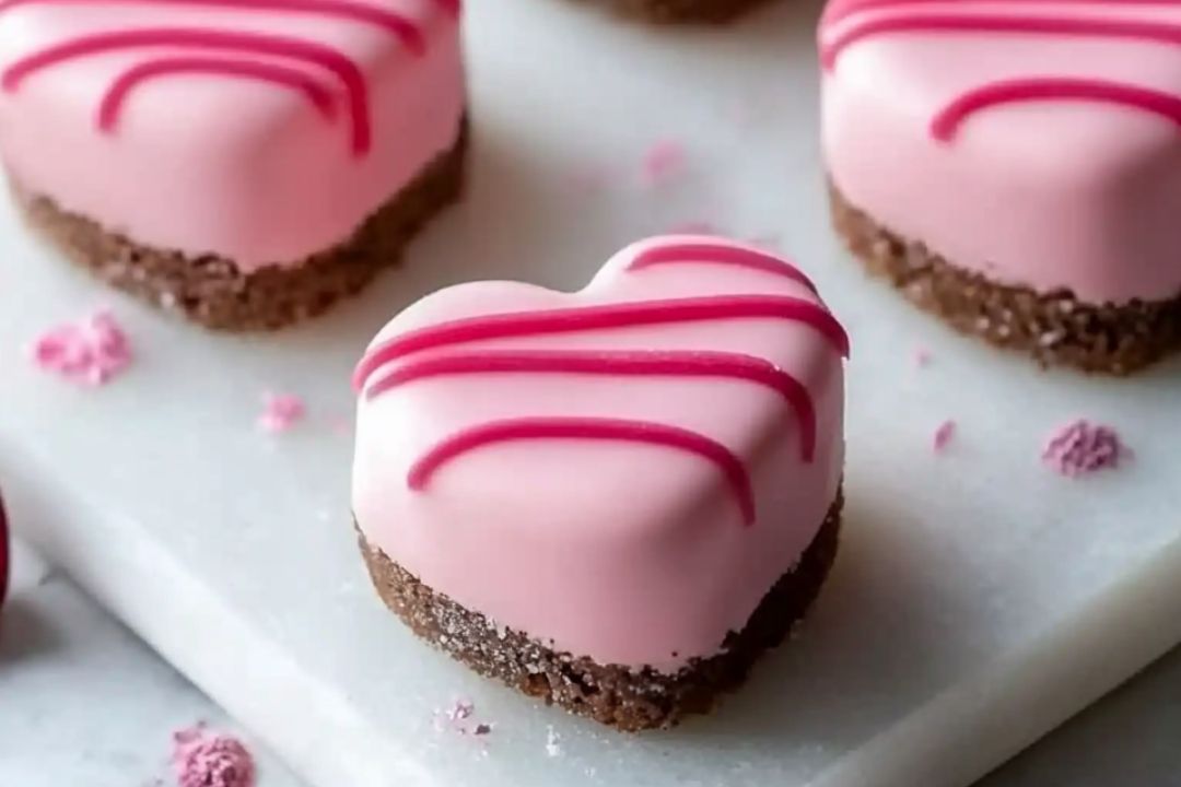 Adorable Valentine’s Heart Petit Fours