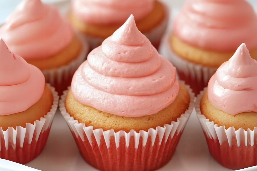 Strawberries and Cream Cupcakes |