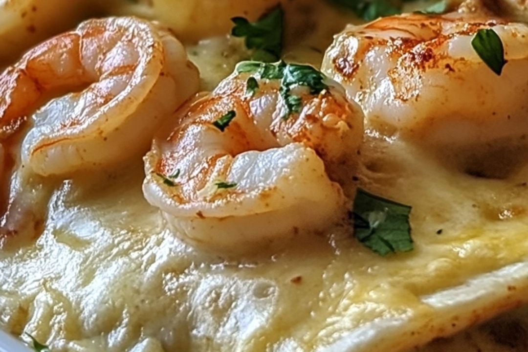 Delicious Creamy Shrimp Enchiladas |