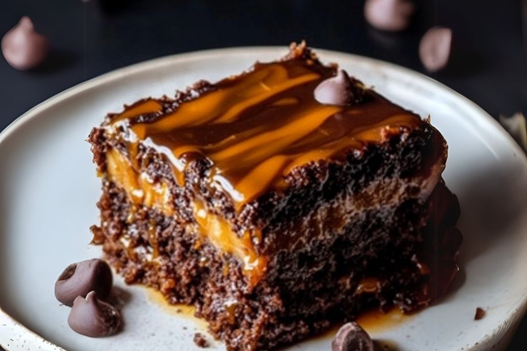 Chocolate Caramel Dump Cake |