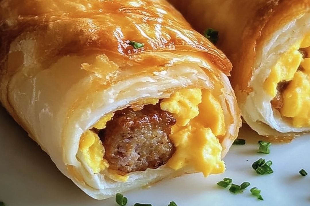 Sausage, Egg Breakfast Roll-Ups |