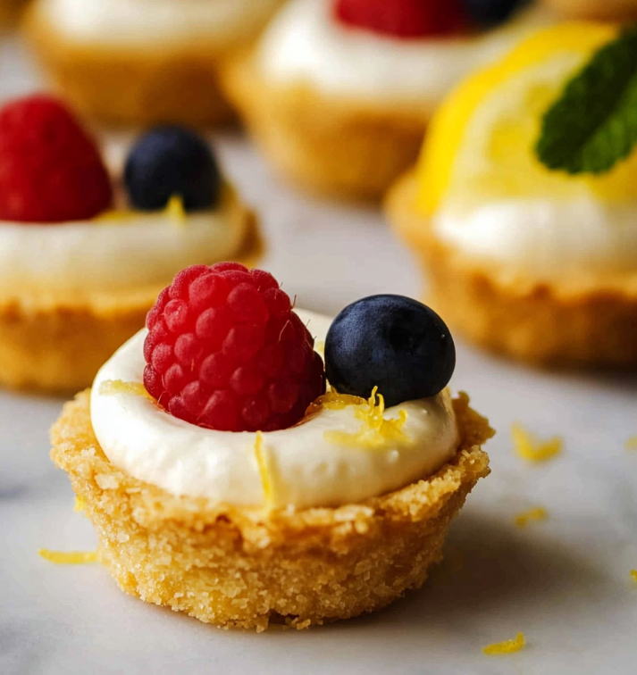 Mini No-Bake Lemon Cheesecake Tarts