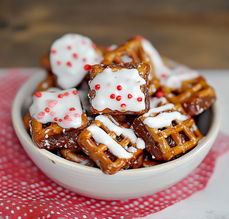 Candy Bar Pretzel Bites