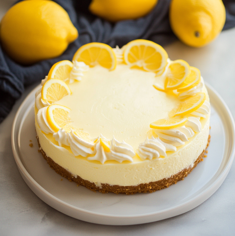 No Bake Lemon Cheesecake