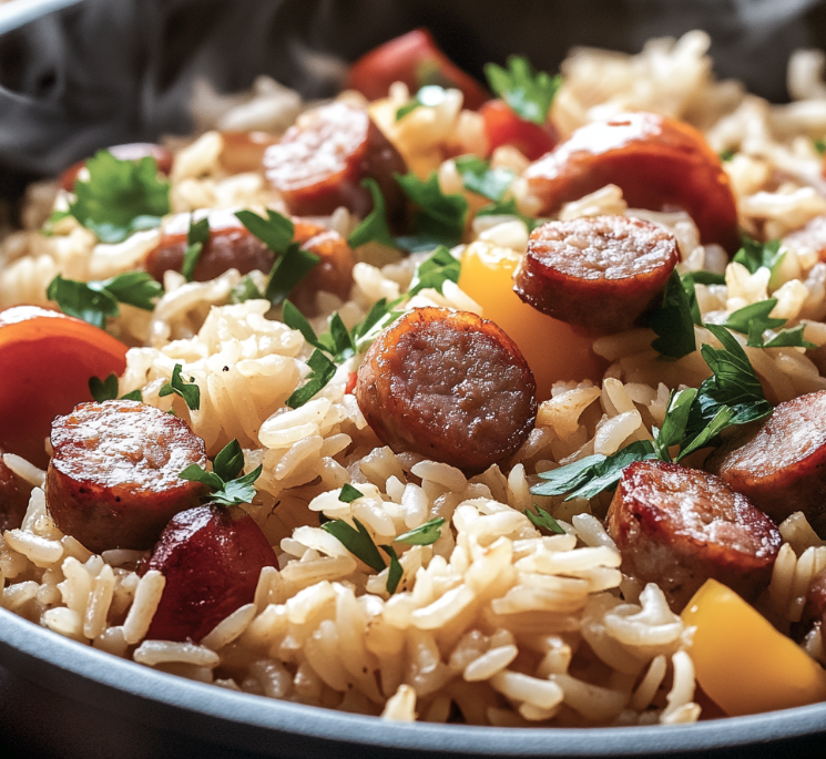 One-Pot Smoked Sausage And Rice