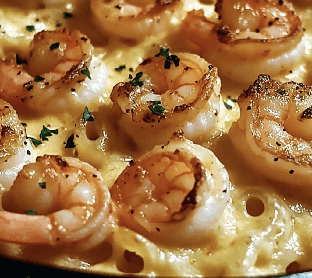Shrimp Scampi Pasta Bake