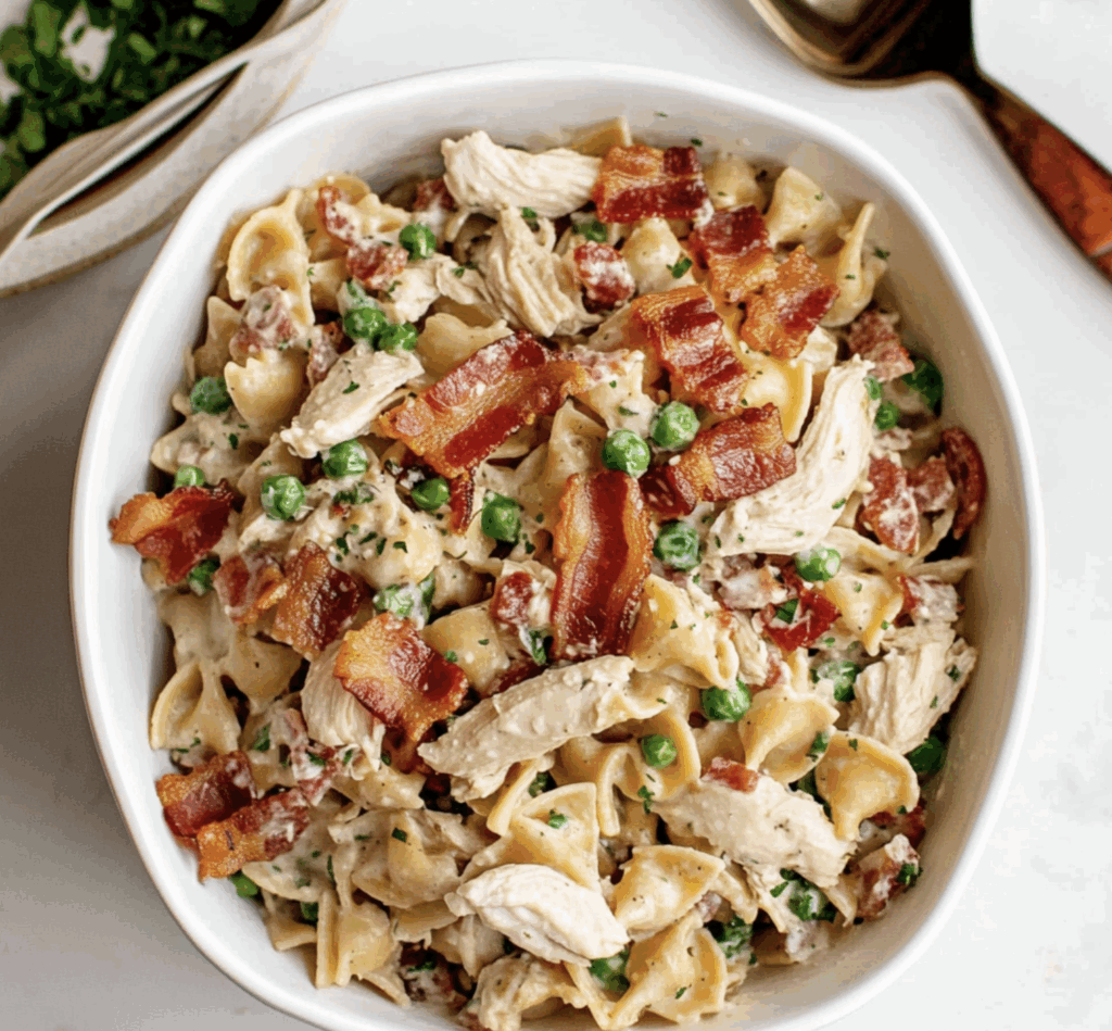 Chicken Bacon Ranch Pasta Salad