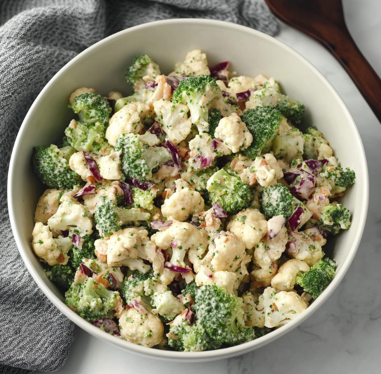 Broccoli Cauliflower Salad