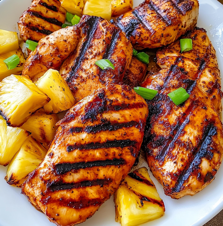 Grilled Aloha Chicken and Pineapple Recipe