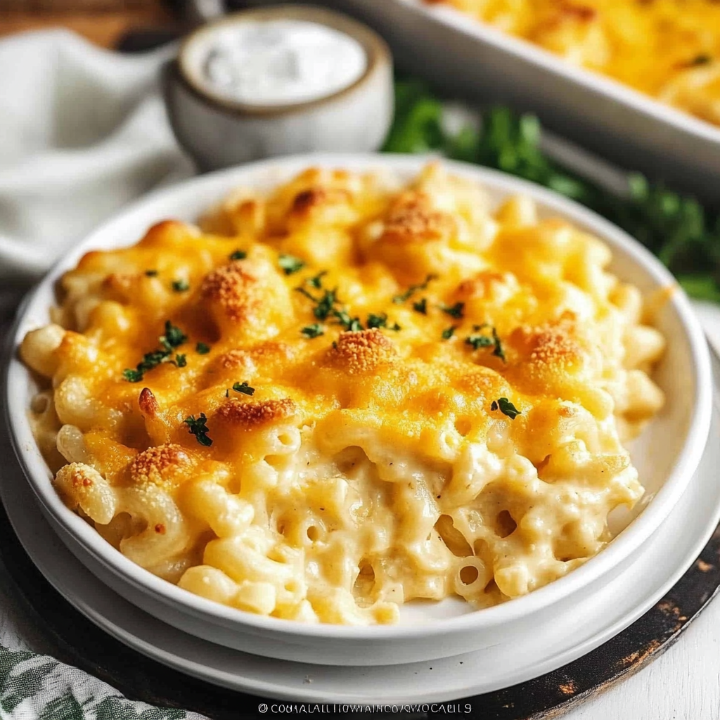 Baked Cauliflower Mac and Cheese