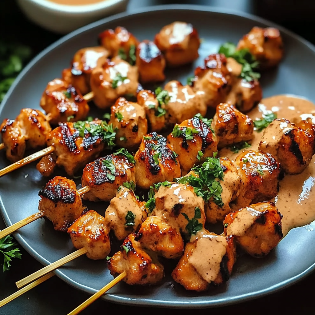 Bang Bang Chicken Skewers