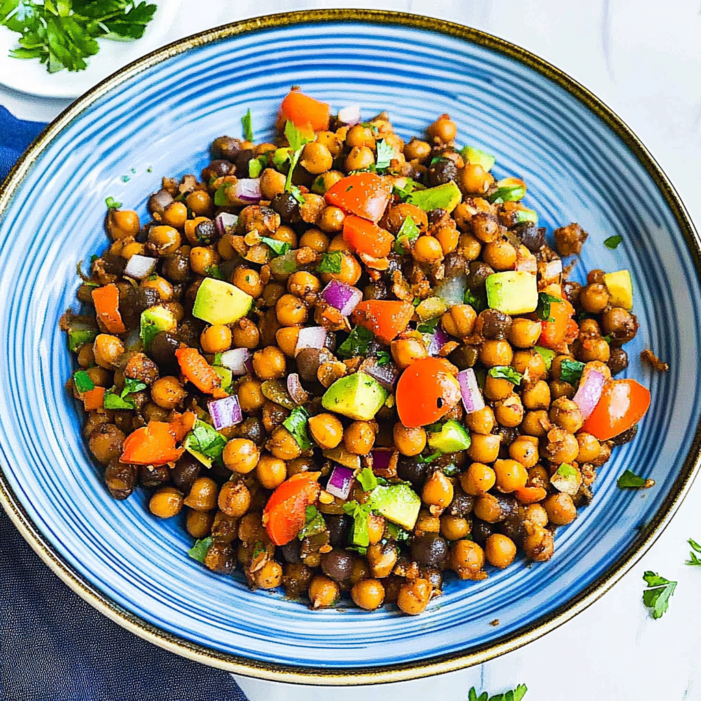 Black Chickpea Salad