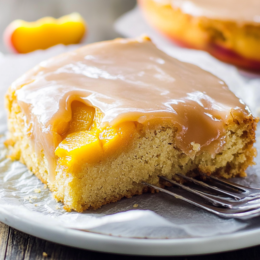 Brown Sugar Peach Cake