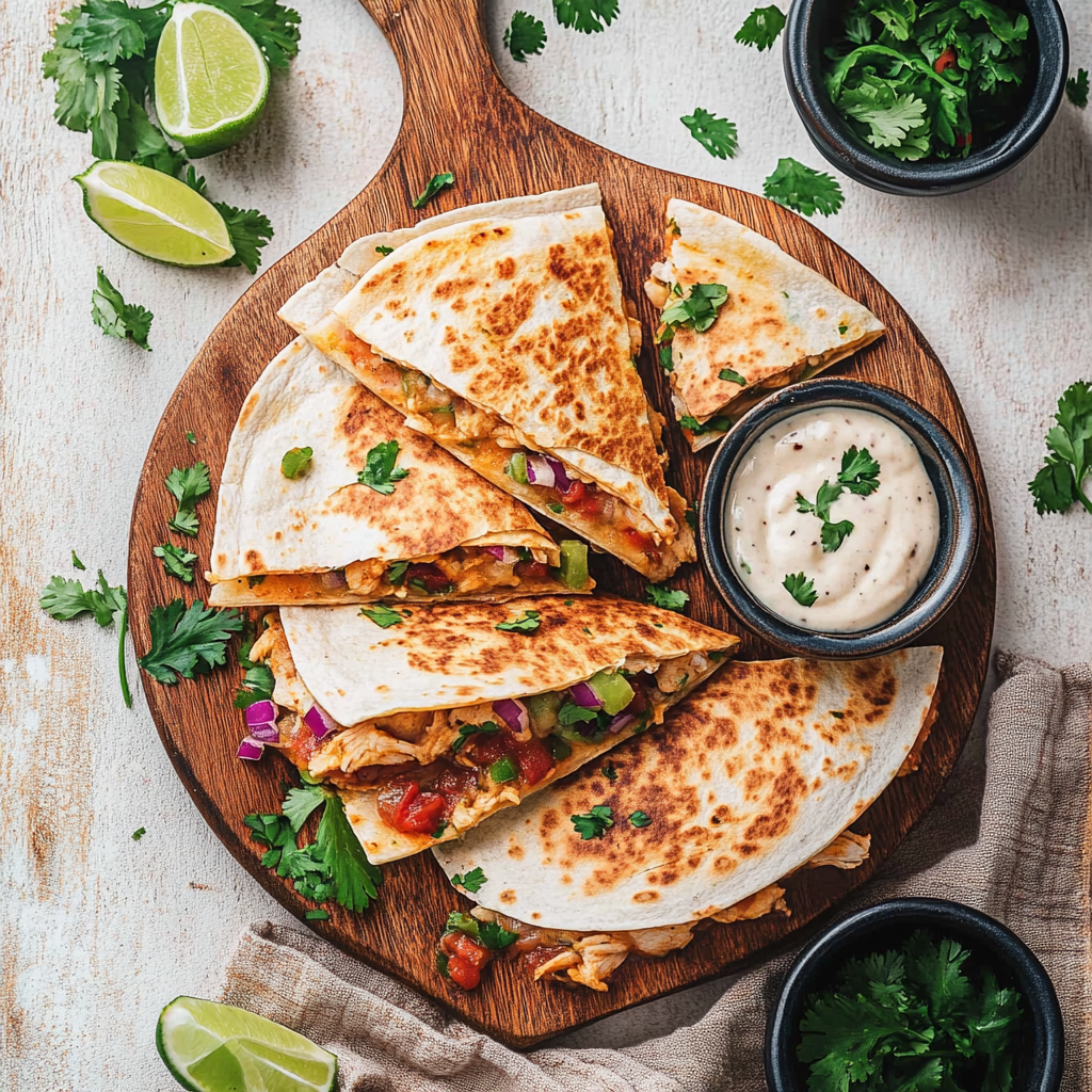 Cheesy Chicken Quesadilla