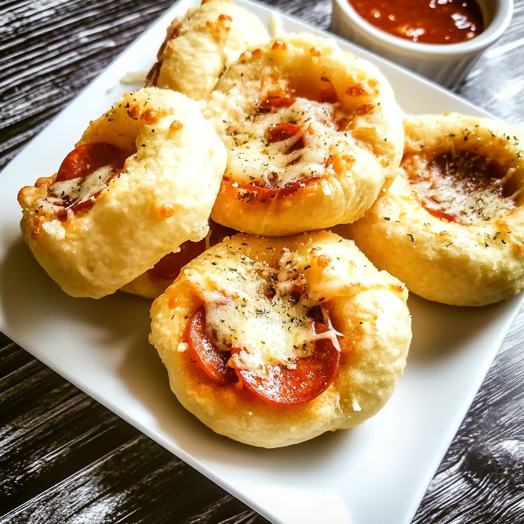 Cheesy Pepperoni Pizza Biscuits