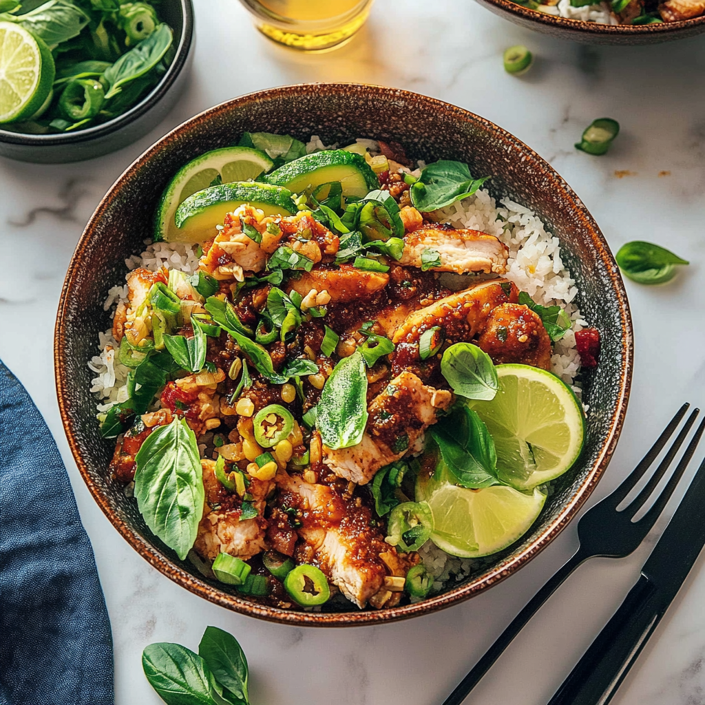 Chili Crisp Chicken Bowls