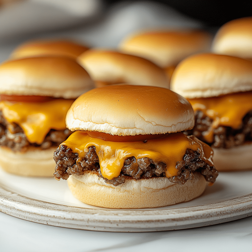 Chopped Cheeseburger Sliders