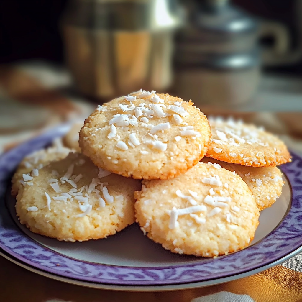 Coconut Shortbread Cookies