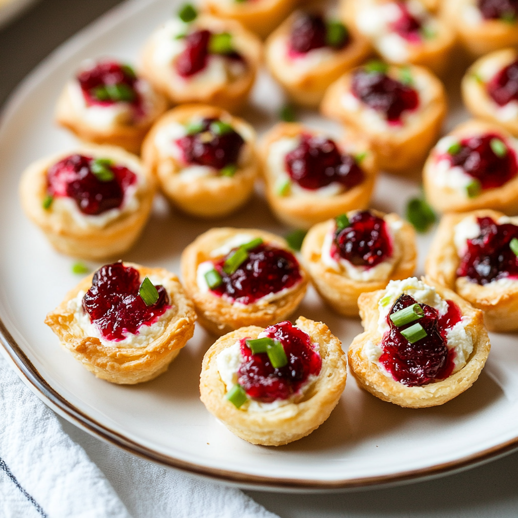 Cranberry Cream Cheese Appetizer Bites