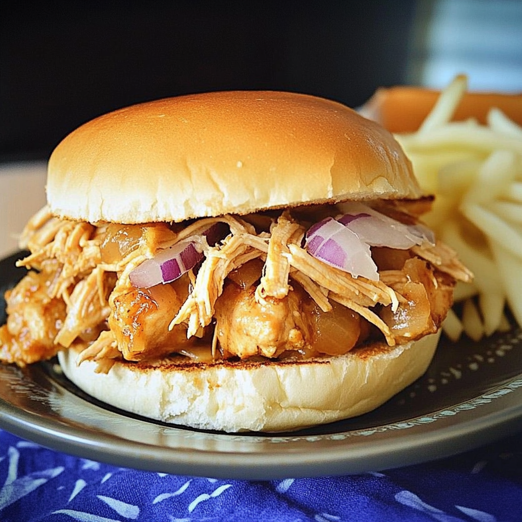 Crock Pot Hawaiian Chicken Sandwiches