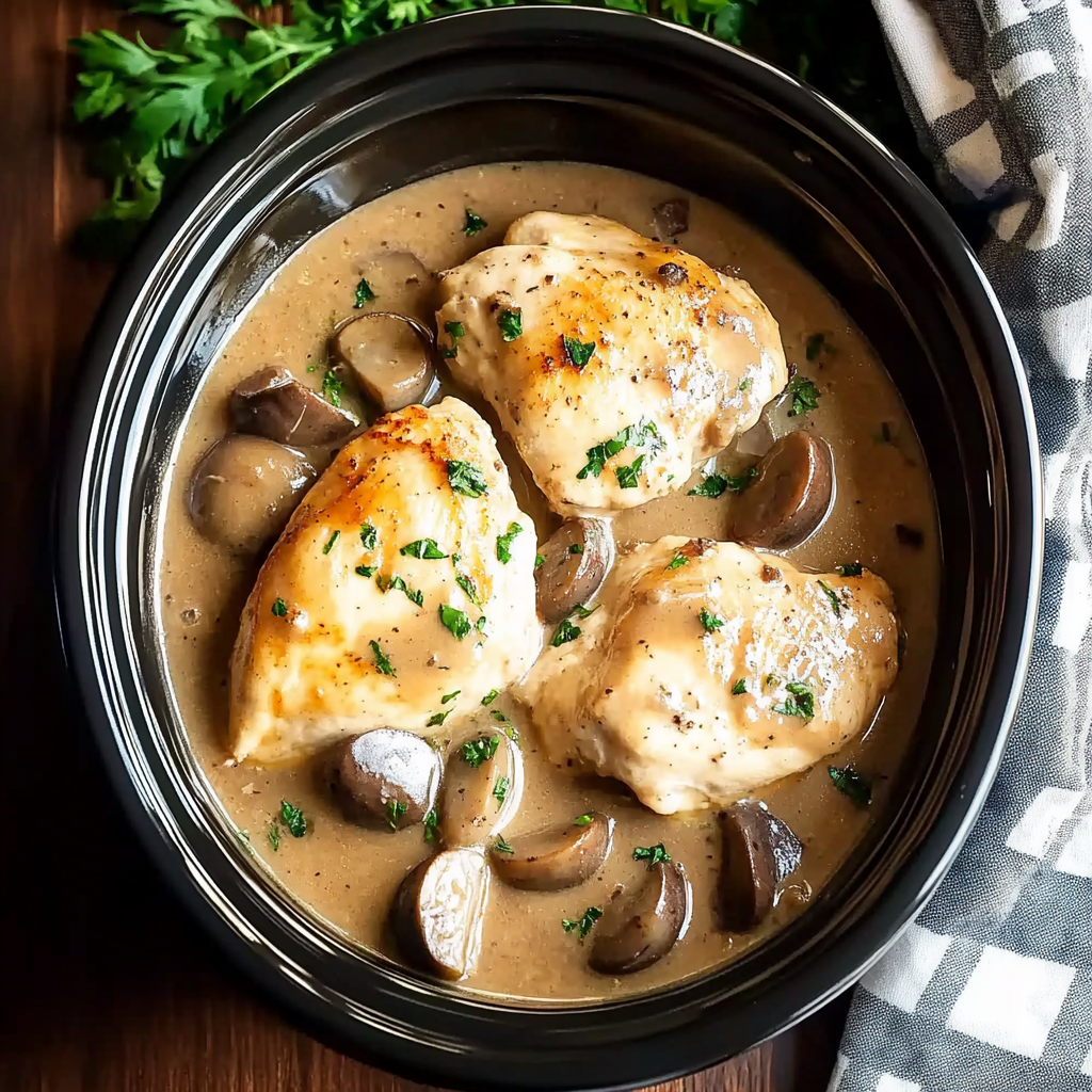 Crockpot Chicken Marsala