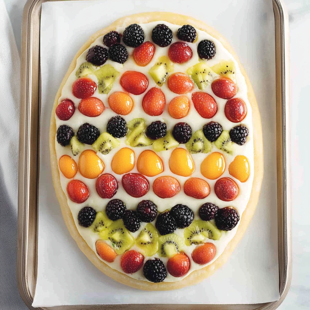 Easter Egg Fruit Pizzas