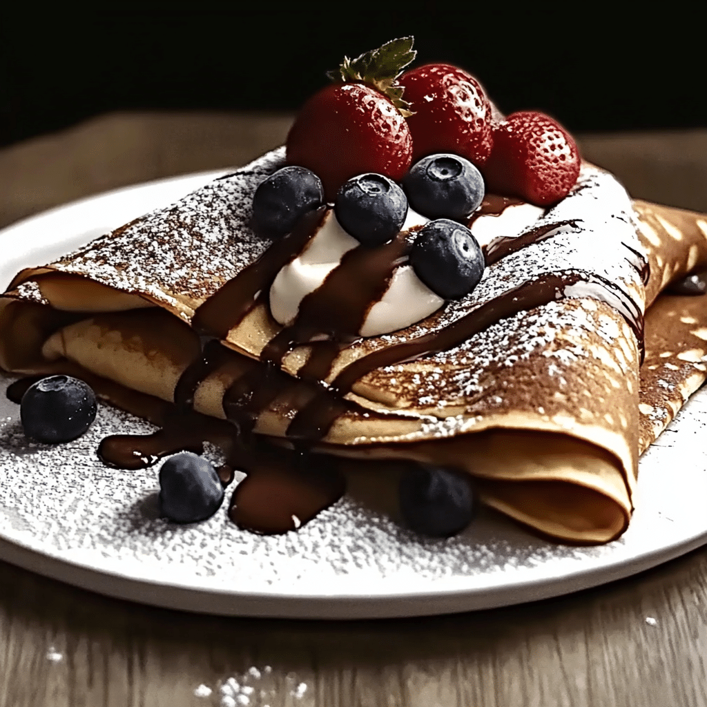 Easy Chocolate Crepes