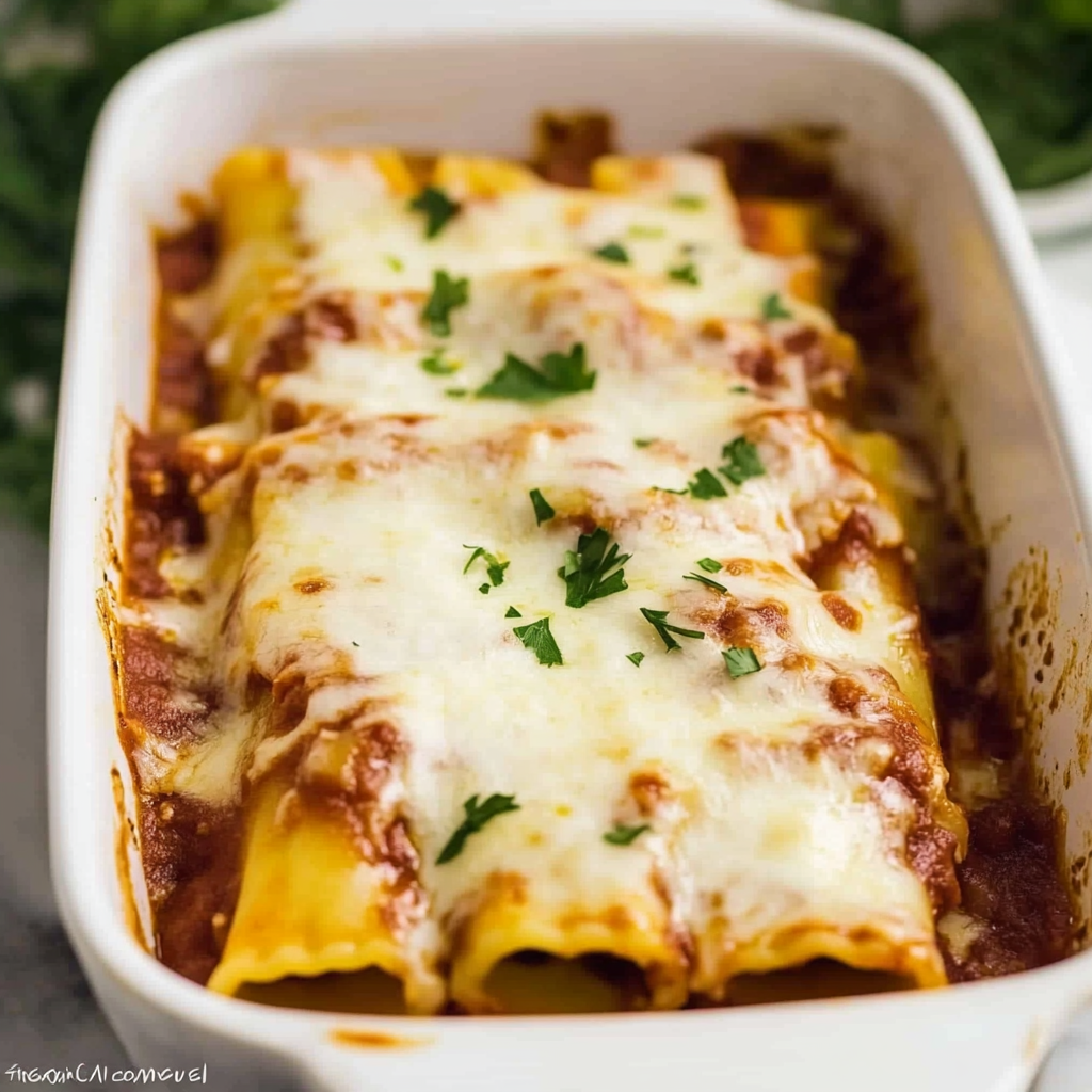 Easy Stuffed Manicotti