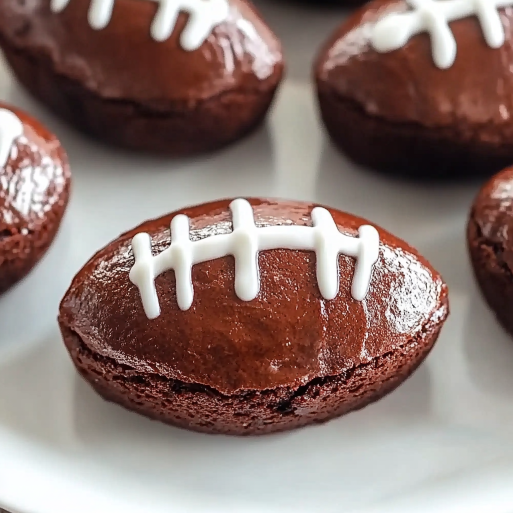 Football Shaped Brownies Recipe