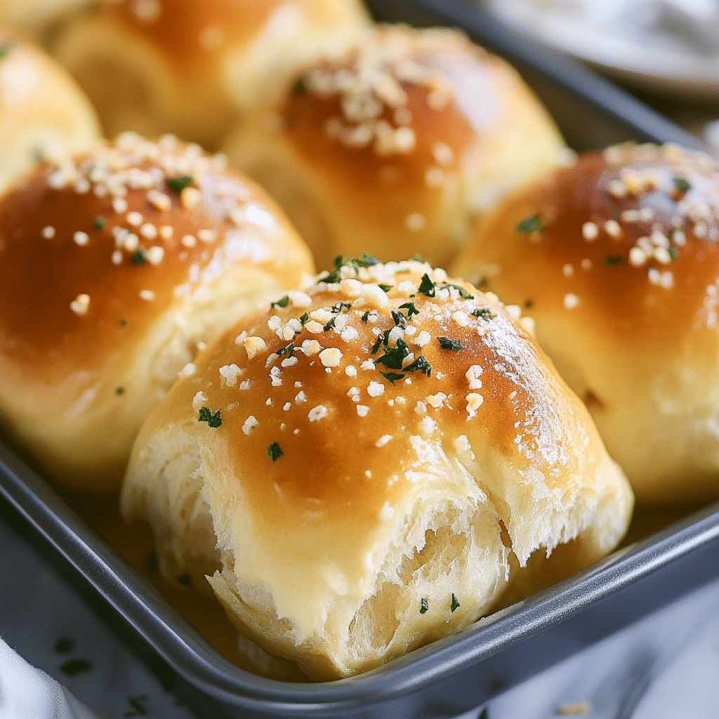 Garlic Parmesan Dinner Rolls