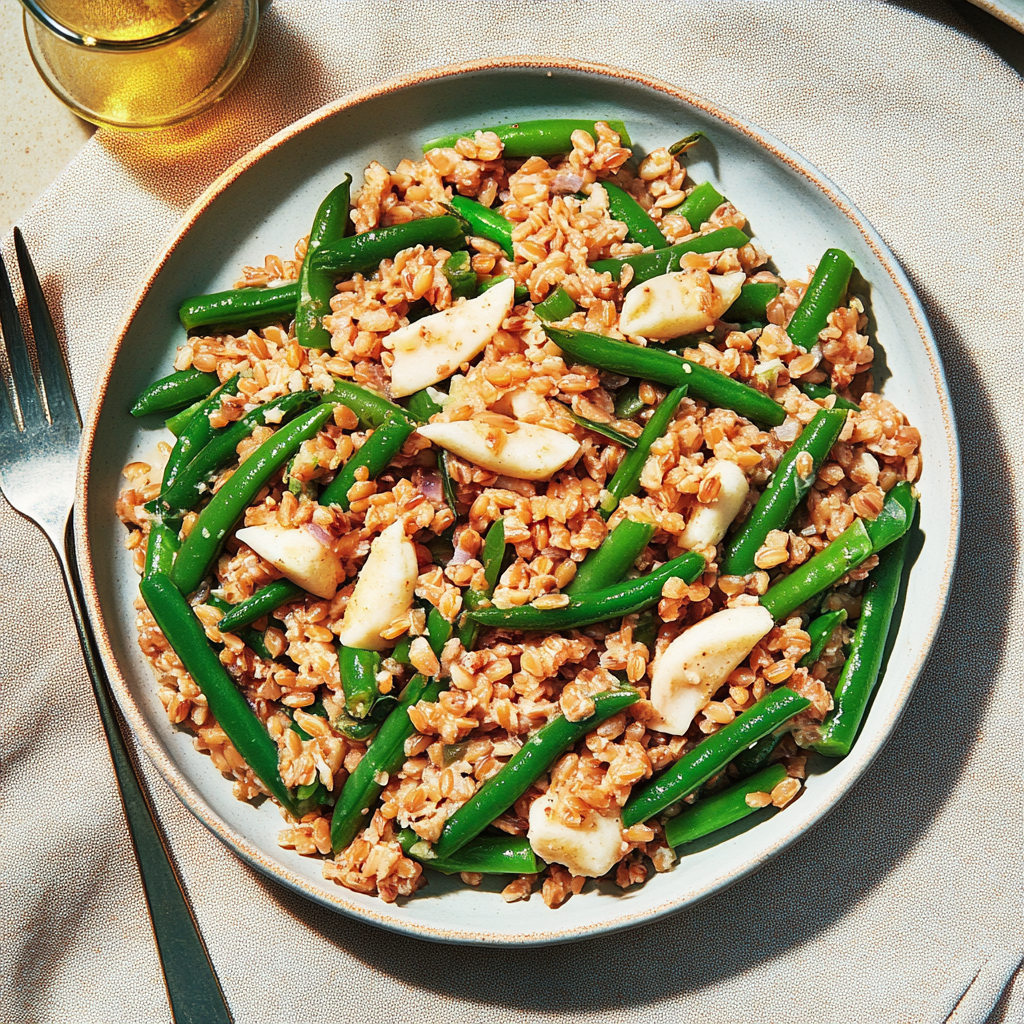 Green Bean and Farro Picnic Salad