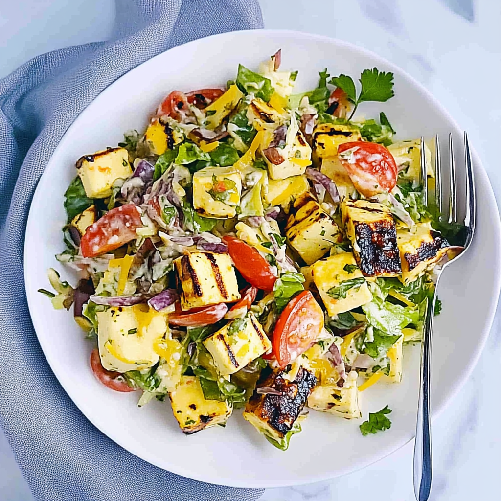 Grilled Paneer Salad