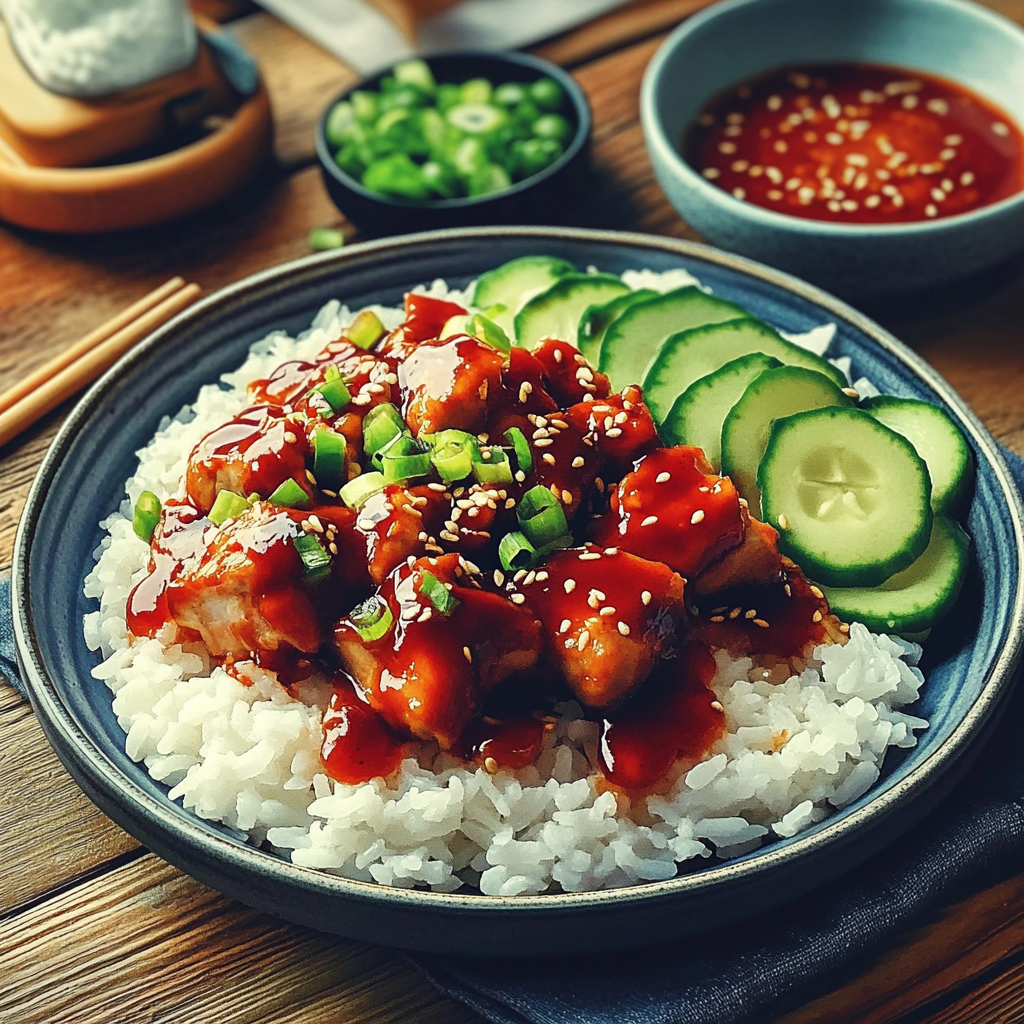 Korean Chicken and Rice
