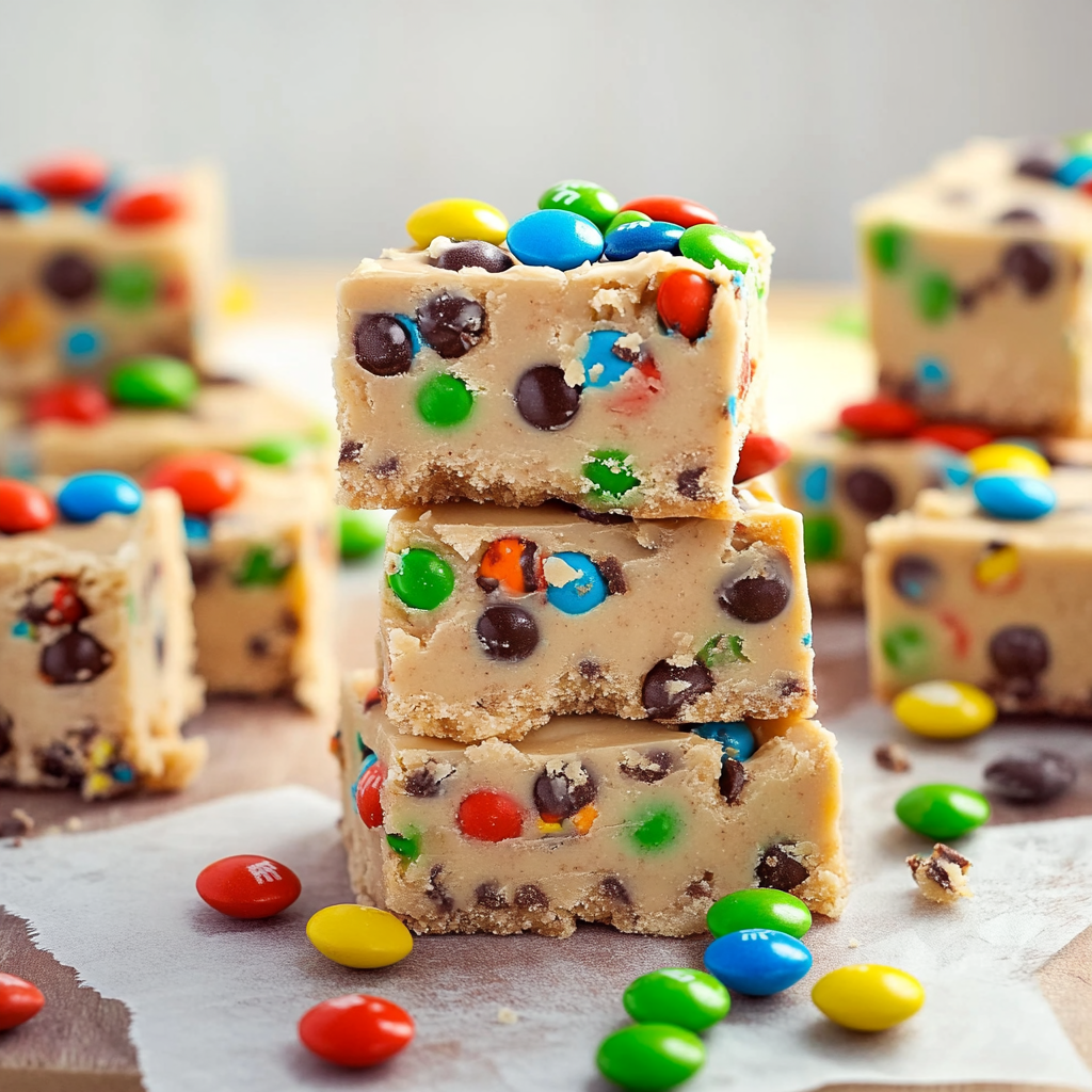 M&M Cookie Dough Fudge