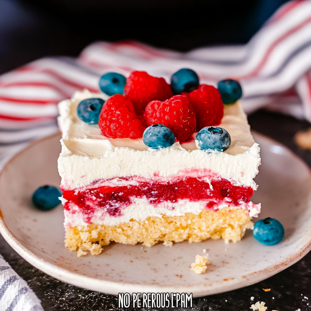 No Bake Berry Lush