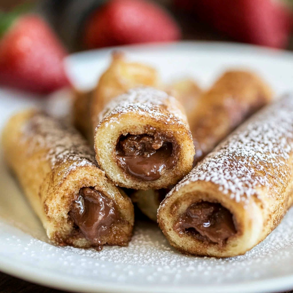 Nutella French Toast Roll-Ups