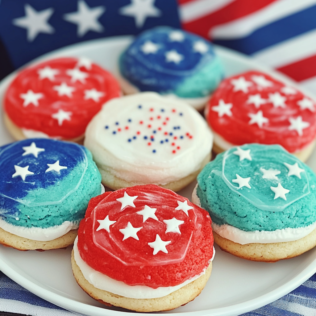 Patriotic Jello Cookies