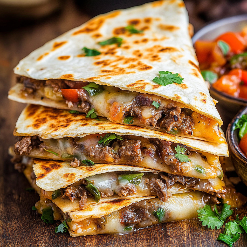 Philly Cheesesteak Quesadilla Recipe