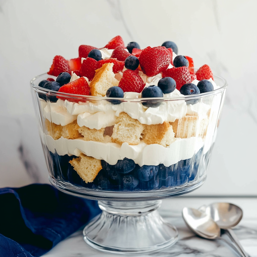 Red White and Blue Trifle
