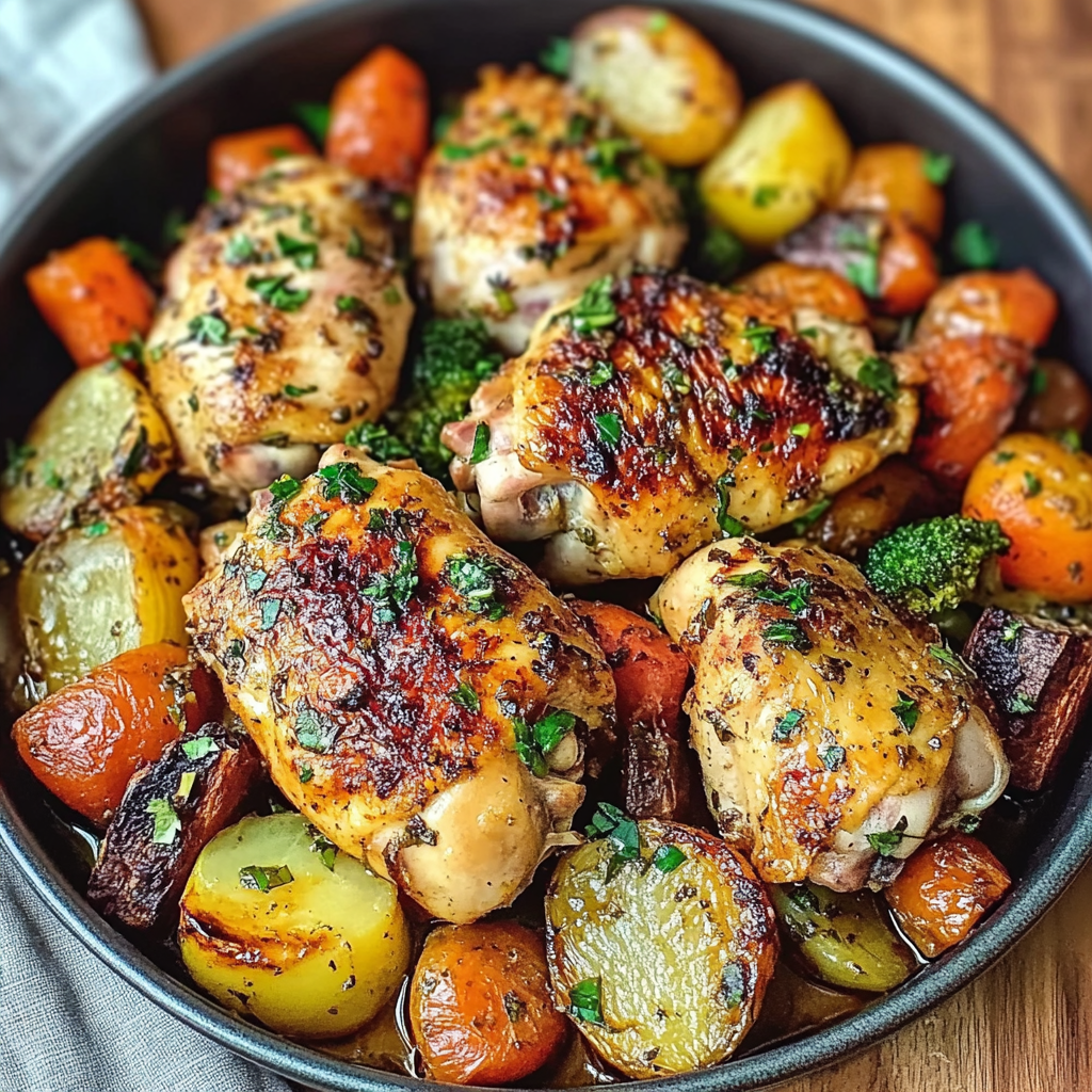 Roasted Garlic Chicken and Vegetables