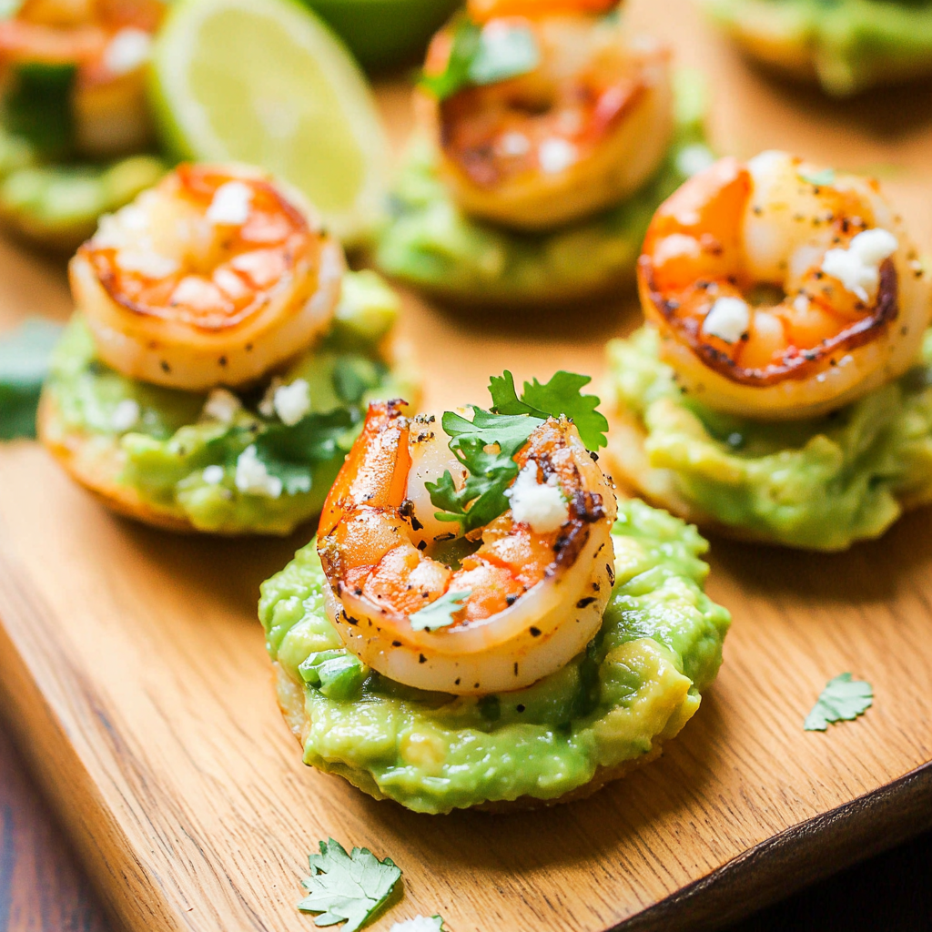 Shrimp Guacamole Bites