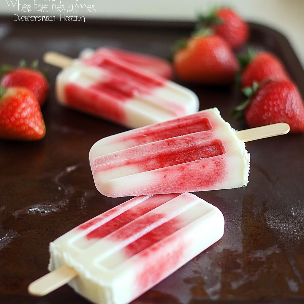 Strawberry Yogurt Popsicles