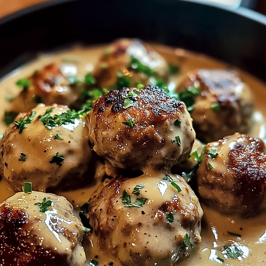 Swedish Meatballs with Creamy Gravy