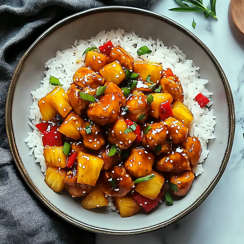 Sweet and Sour Chicken with Pineapple