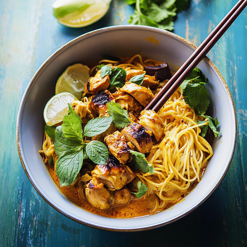 Thai Turmeric Chicken and Noodles