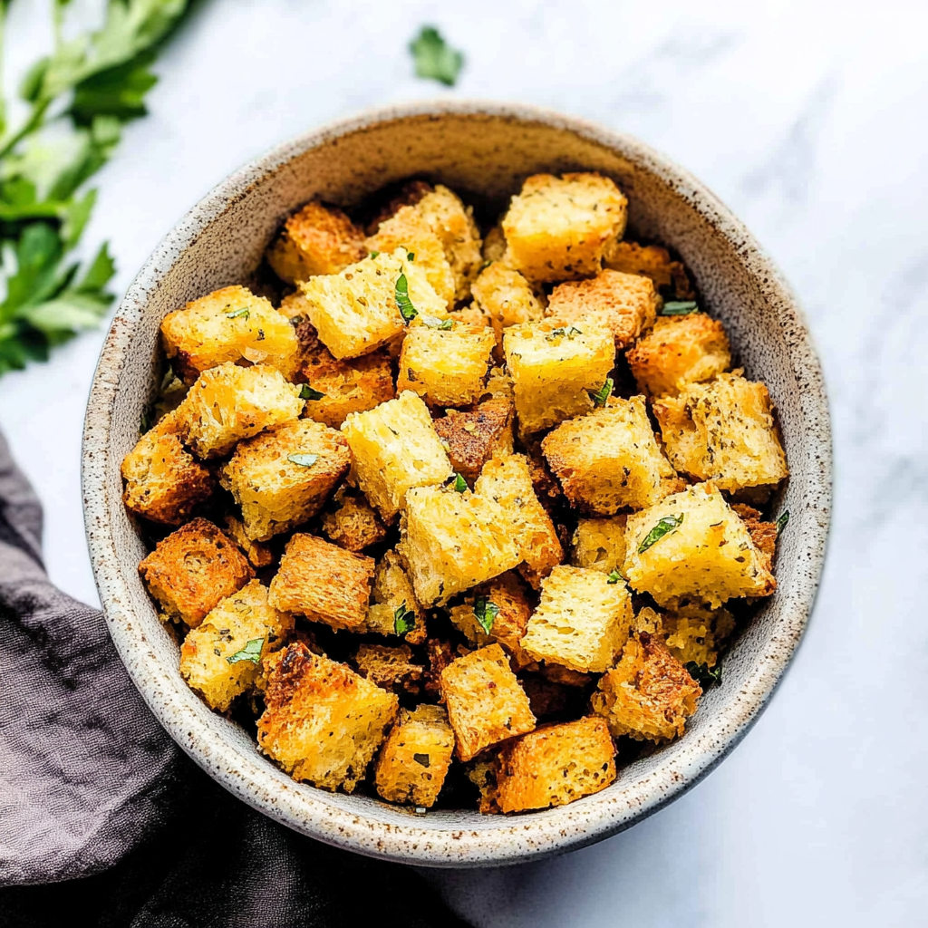 The BEST Homemade Crouton Recipe