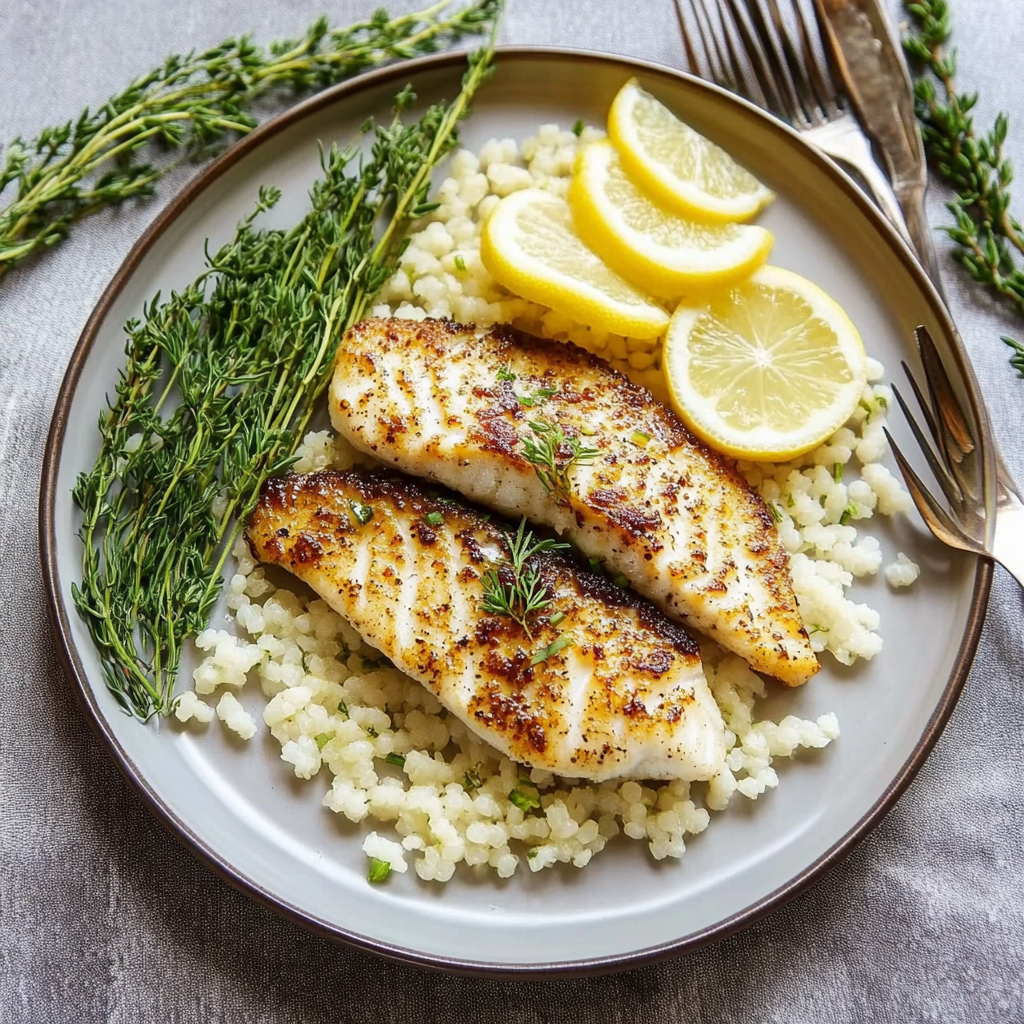 Tilapia with Lemon and Herbs