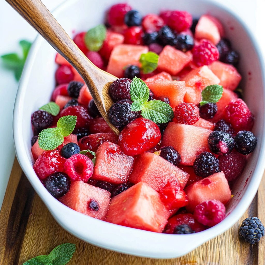 Watermelon Berry Fruit Salad