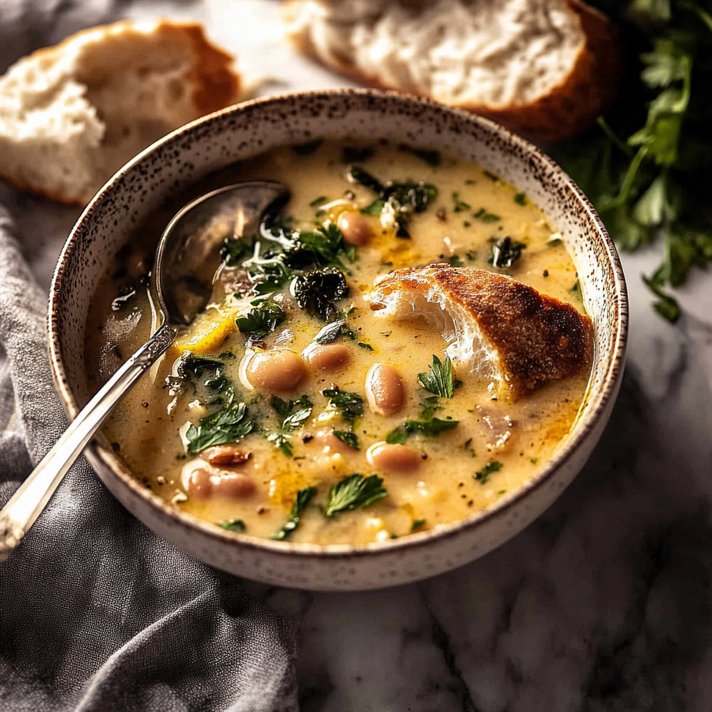 White Bean Lemon Soup